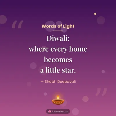 Words of Light – Quotes & Status Diwali wish in English