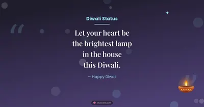 Diwali Status – Quotes & Status Diwali wishes image in English (landscape)