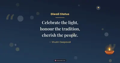 Diwali Status – Quotes & Status Diwali wishes image in English (landscape)