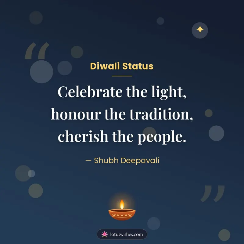 Diwali Status – Quotes & Status Diwali wishes image in English (square)