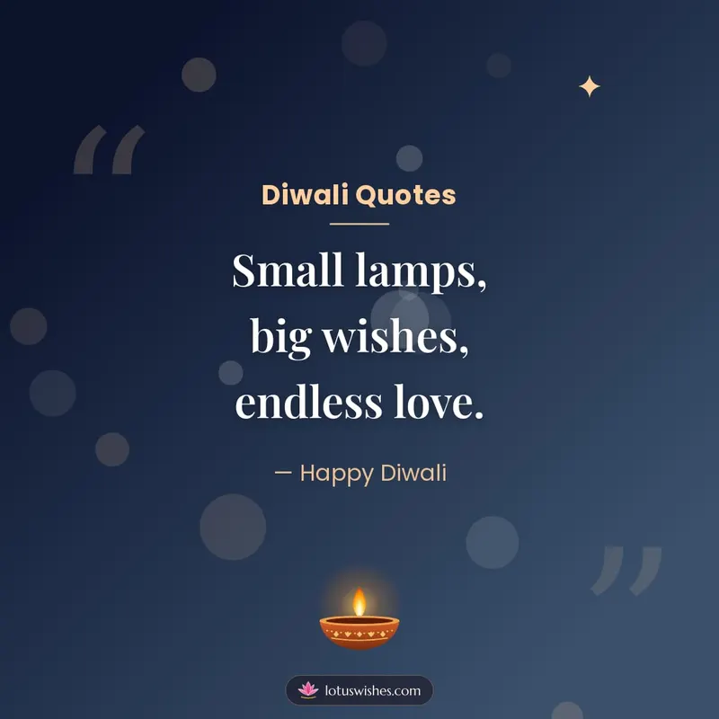 Diwali Quotes – Quotes & Status Diwali wishes image in English (square)