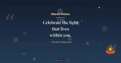Diwali Status – Quotes & Status Diwali wishes image in English (landscape)