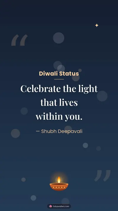 Diwali Status – Quotes & Status Diwali wishes image in English (story)