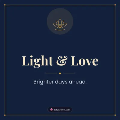 Light & Love – Simple & Elegant Diwali wish in English