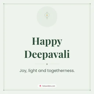 Happy Deepavali – Simple & Elegant Diwali wish in English