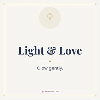 Light & Love – Simple & Elegant Diwali wishes image in English (square)
