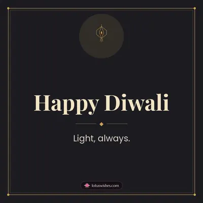 Happy Diwali – Simple & Elegant Diwali wish in English