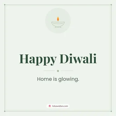 Happy Diwali – Simple & Elegant Diwali wishes image in English (square)