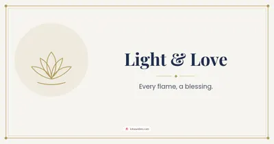 Light & Love – Simple & Elegant Diwali wishes image in English (landscape)