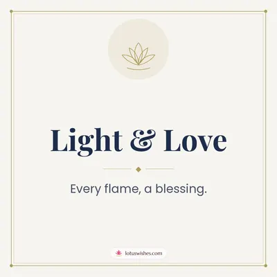 Light & Love – Simple & Elegant Diwali wishes image in English (square)