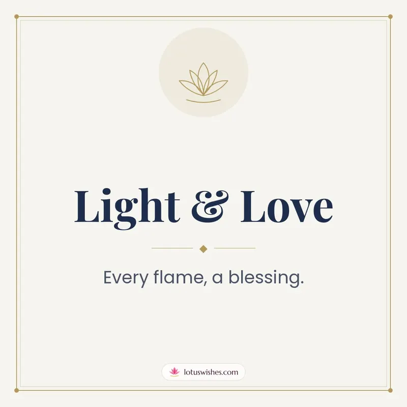 Light & Love – Simple & Elegant Diwali wishes image in English (square)