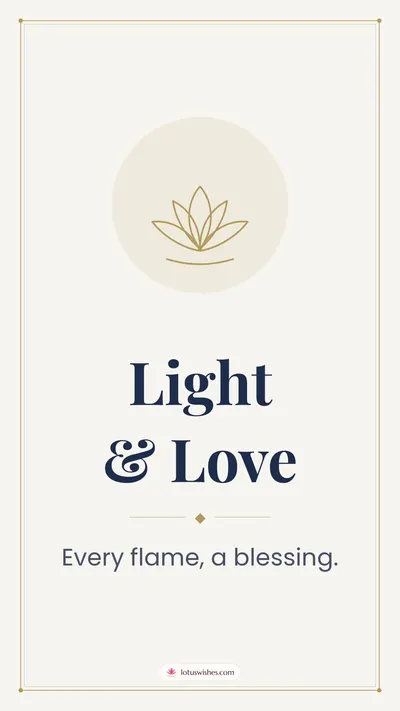 Light & Love – Simple & Elegant Diwali wishes image in English (story)