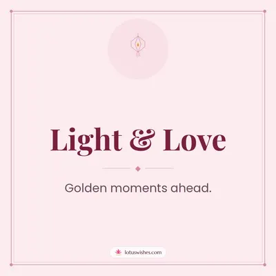 Light & Love – Simple & Elegant Diwali wish in English