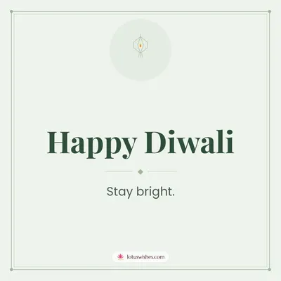 Happy Diwali – Simple & Elegant Diwali wish in English