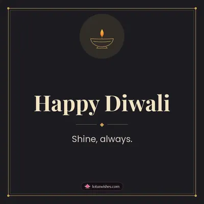 Happy Diwali – Simple & Elegant Diwali wish in English