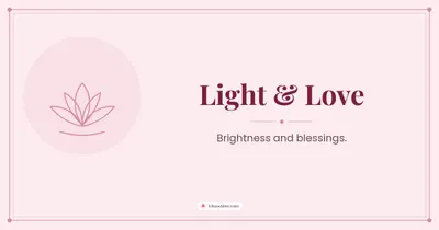 Light & Love – Simple & Elegant Diwali wishes image in English (landscape)