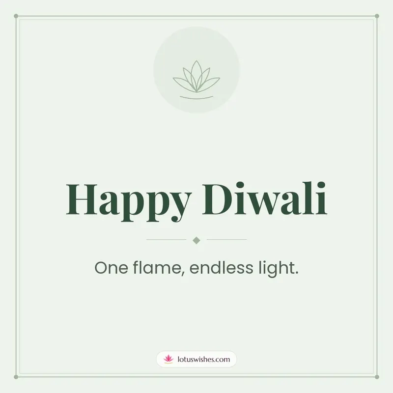 Happy Diwali – Simple & Elegant Diwali wishes image in English (square)
