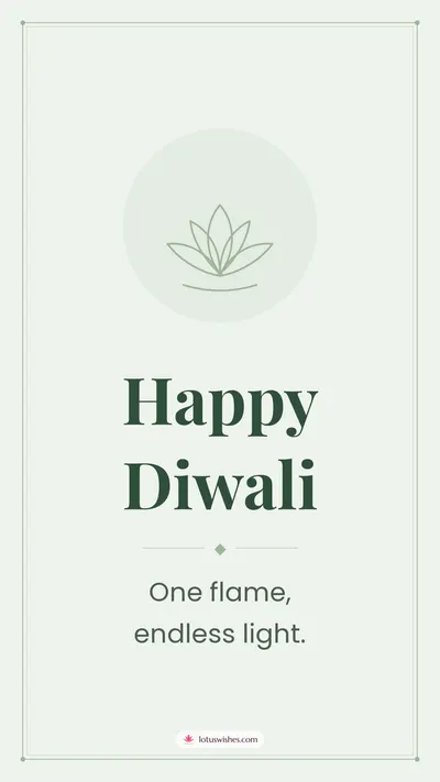 Happy Diwali – Simple & Elegant Diwali wishes image in English (story)