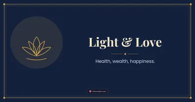 Light & Love – Simple & Elegant Diwali wishes image in English (landscape)