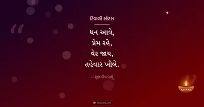 દિવાળી સ્ટેટસ – Status & Shayari Diwali wishes image in Gujarati (landscape)
