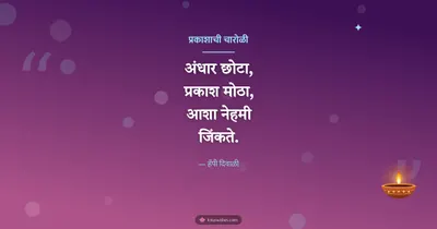 प्रकाशाची चारोळी – Charoli & Status Diwali wishes image in Marathi (landscape)