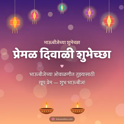 प्रेमळ दिवाळी शुभेच्छा – Family & Friends Diwali wish in Marathi